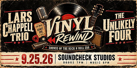 Vinyl Rewind - Sounds of the Rock N Roll Era - feat. Lars Chappell Trio + The Unlikely Four