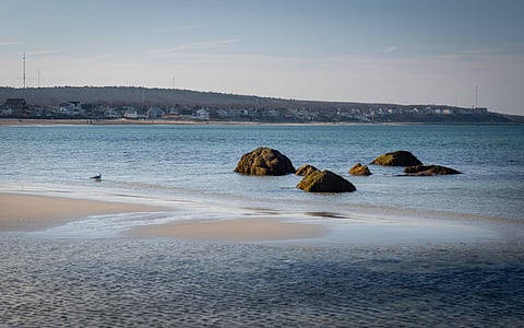 A photo of Cape Cod Bay in Plymouth