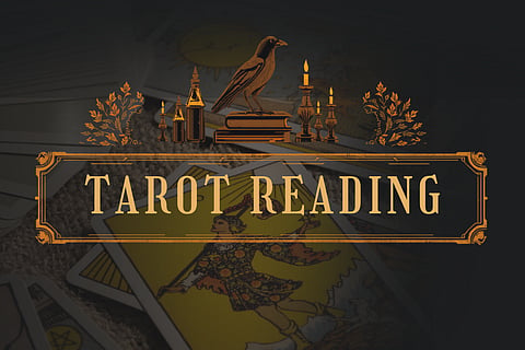 promo poster for three v tarot reading