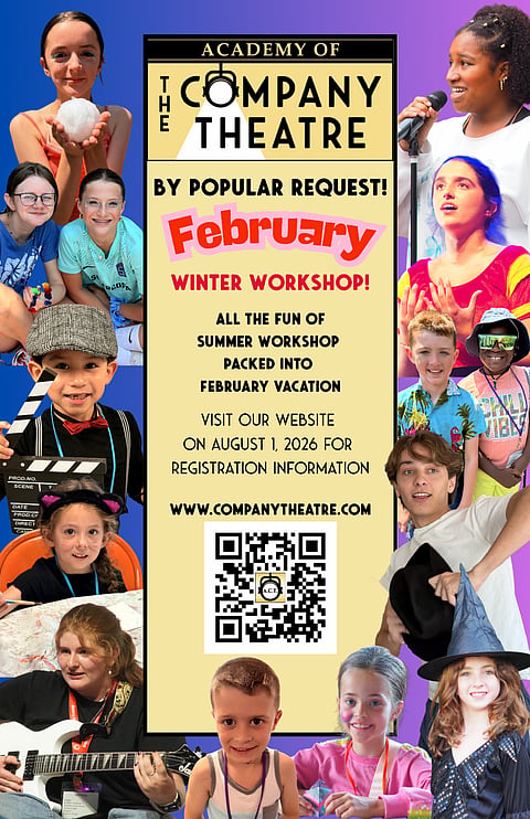 Flyer for kids acting workshop
