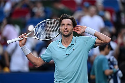 Rinderknech came back from a set down to win a remarkable match against Medvedev