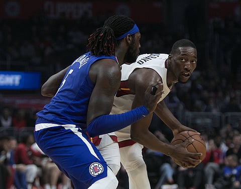 Los Angeles Clippers in action against Miami Heat