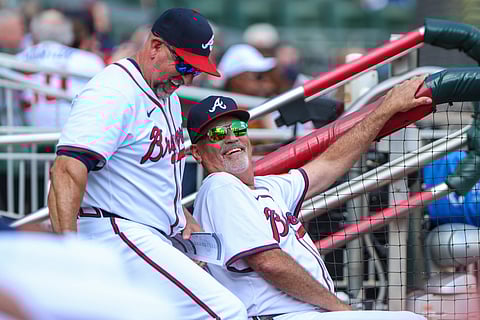 Walt Weiss watching the Braves in action