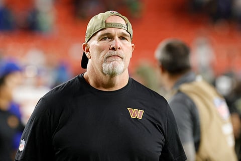 Washington Commanders coach Dan Quinn in action