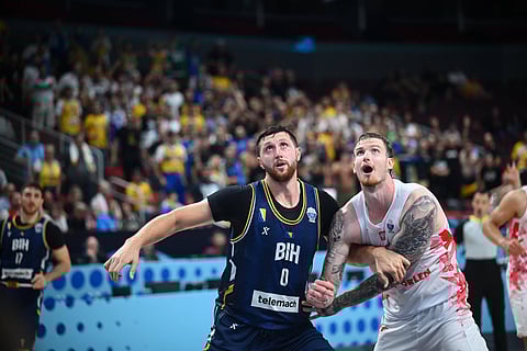 Jusuf Nurkic in action