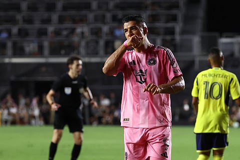 Luis Suarez in action