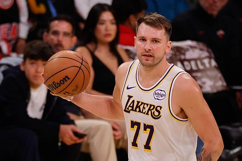 Luka Doncic in action