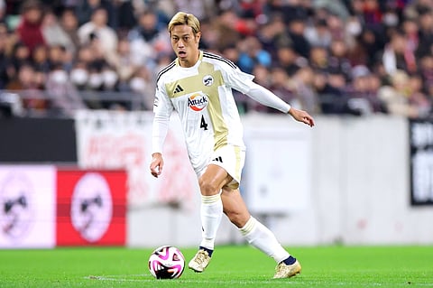 Keisuke Honda in action