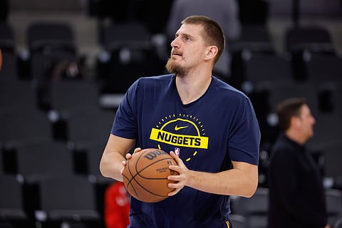 Nikola Jokic in action