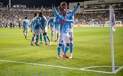 New York City FC players in action