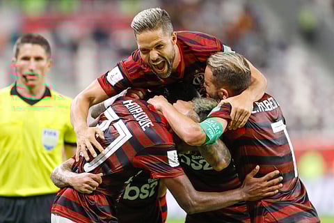 Flamengo players in action