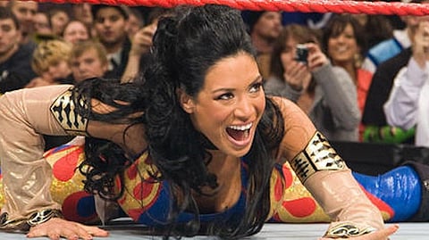 Melina in action in WWE