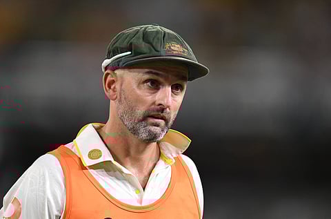 Nathan Lyon in action