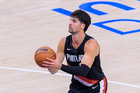 Deni Avdija in action for Portland Trail Blazers
