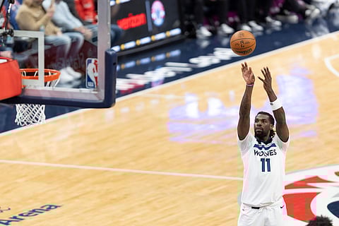 Naz Reid in action for Minnesota Timberwolves