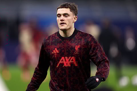 Florian Wirtz of Liverpool during warm-up