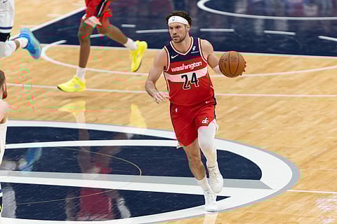 Washington Wizards forward Corey Kispert in action