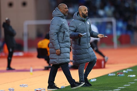 NIgeria Head coach Eric Chelle on the sidelines