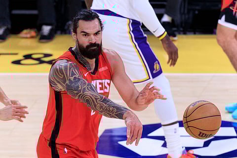 Steven Adams of Houston Rockets in action