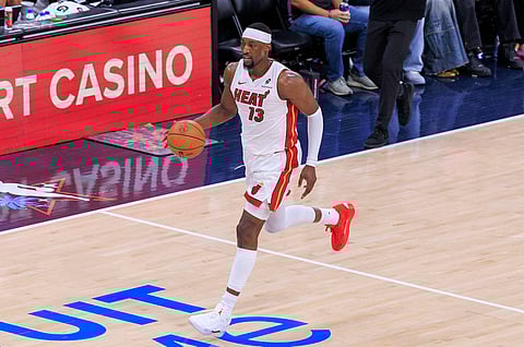 Bam Adebayo of Miami Heat in action