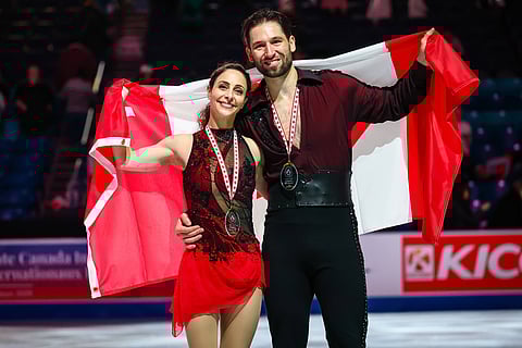 Deanna Stellato-Dudek with partner Maxime Deschamps