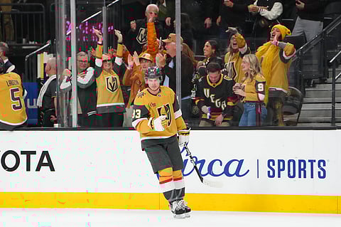 Vegas Golden Knights forward Mitch Marner in action