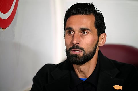 Alvaro Arbeloa during his first match as Real Madrid coach