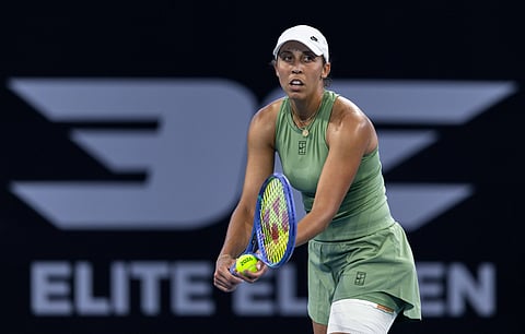 Madison Keys at the Brisbane International