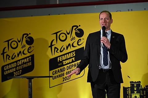 Tour de France Director Christian Prudhomme at press conference