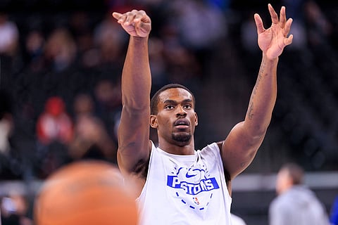 Jalen Duren during warm-up