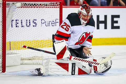 New Jersey Devils goaltender Jacob Markstrom