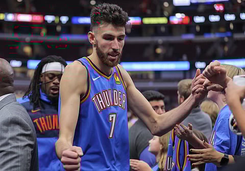 Oklahoma City Thunder forward Chet Holmgren