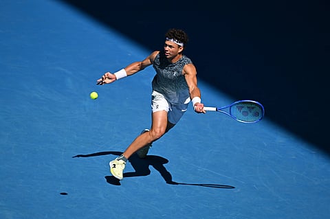 Ben Shelton in action at Australian Open
