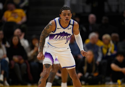 Keyonte George of Utah Jazz in action