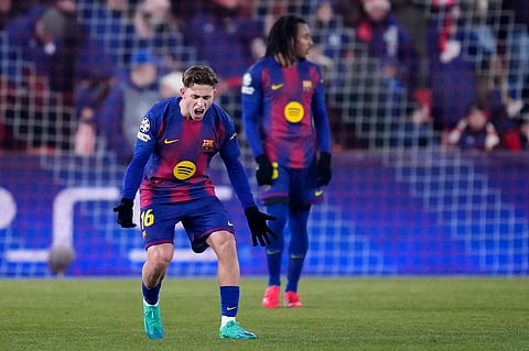 Fermin Lopez against Slavia Prague