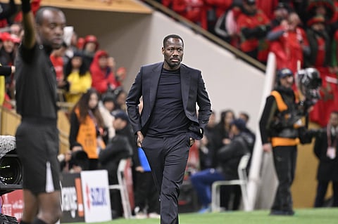 Pape Bouna Thiaw on the touchline in AFCON final