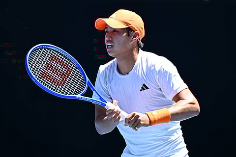 Learner Tien in action at Australian Open