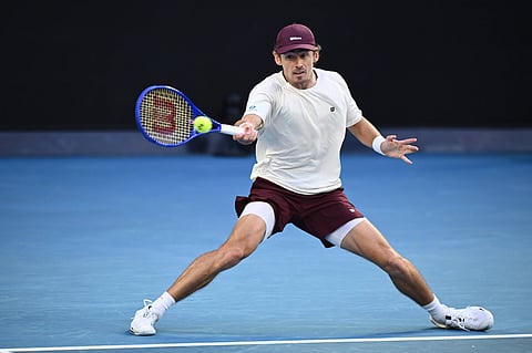 Alex de Minaur in action