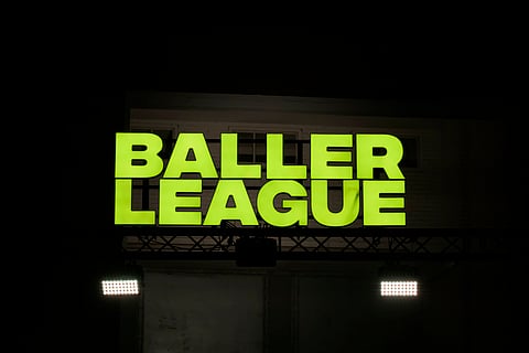 Baller League neon sign