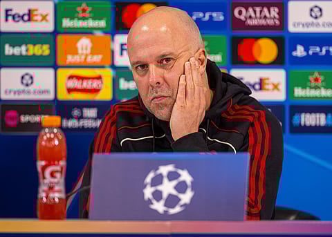 Arne Slot at pre-match press conference