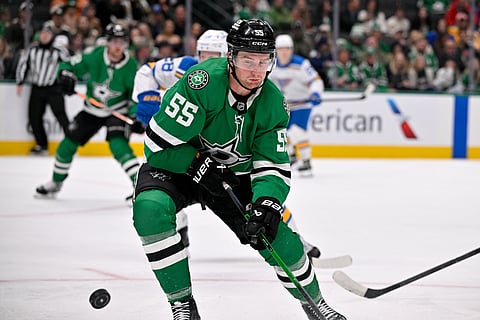 Thomas Harley of Dallas Stars in action