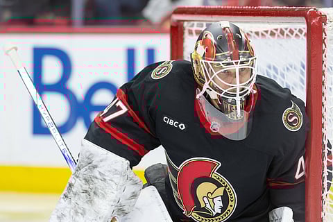 Ottawa Senators goalie James Reimer