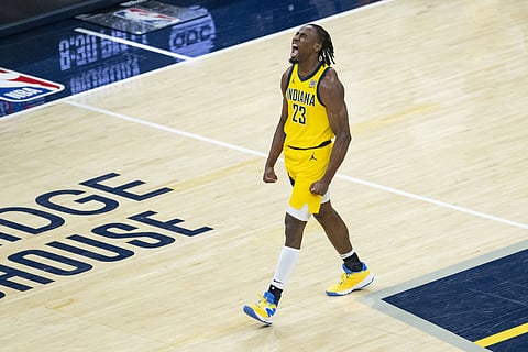 Aaron Nesmith in action with Indiana Pacers
