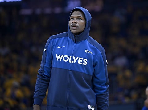 Anthony Edwards of Minnesota Timberwolves during warm-up