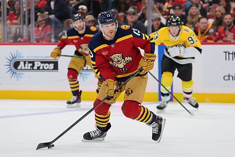 Florida Panthers center Sam Reinhart in action