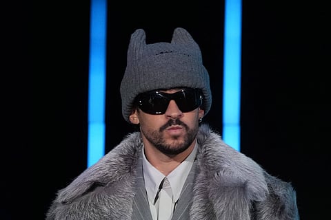 Bad Bunny during Super Bowl LX halftime show