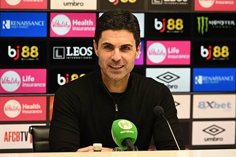 Mikel Arteta during press conference
