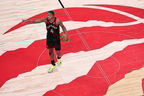 Scottie Barnes of Toronto Raptors in action