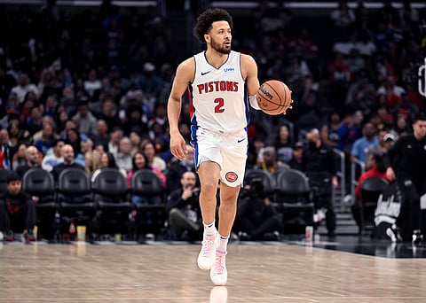 Cade Cunningham of Detroit Pistons in action