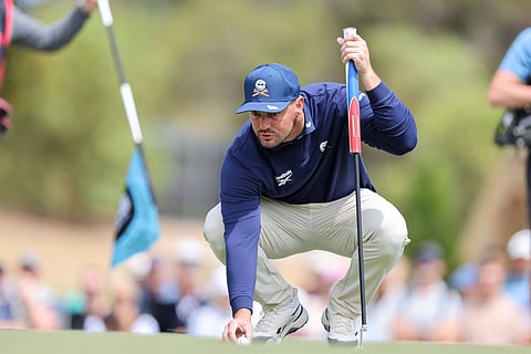 Bryson DeChambeau in action during LIV Golf Adelaide
